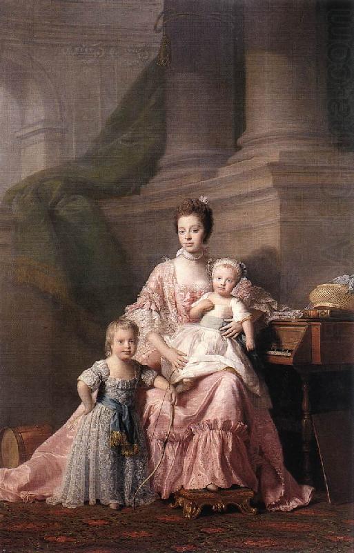 Queen Charlotte with her Two Children dy, RAMSAY, Allan